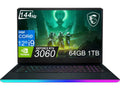 MSizeI GE76 Raider 17.3" 144Hz (Intel 12th Gen 14-Core i9-12900H, 64GB DDR5 RAM, 1TB SizeSizeD, GeForce RTX 3060) FHD Thin Bezel Gaming Laptop, RGB Backlit, Thunderbolt 4, Webcam, Win 11 Home, Titanium Blue