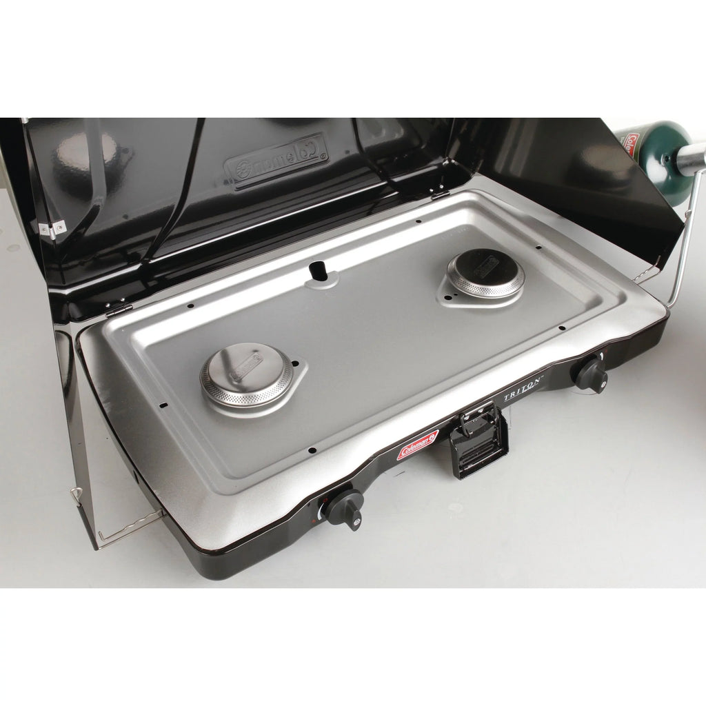 Coleman® Triton™ Propane Gas Camping Sizetove, 2-Burner