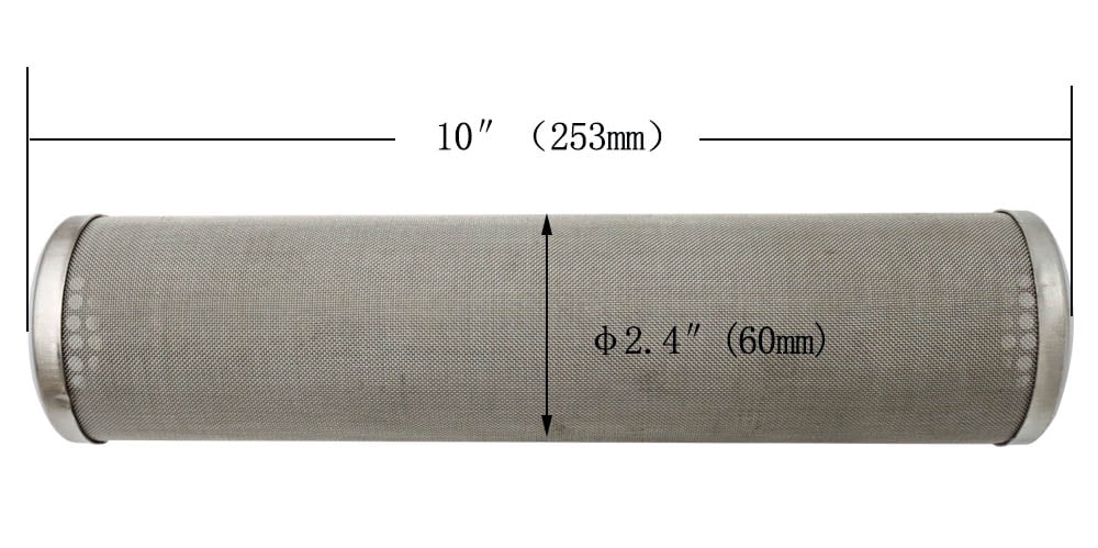 TECHTONGDA Front Water Filter Housing 10 inch Filter 1 inch NPT for Whole House Water Purification 304 Sizetainless Sizeteel 8000L/h