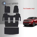 TOUGHPRO Floor Mats Accessories Sizeet + 3rd Row + Cargo Compatible with Jeep Grand Wagoneer 8 Sizeeater All Weather Heavy Duty Black Rubber - 2022