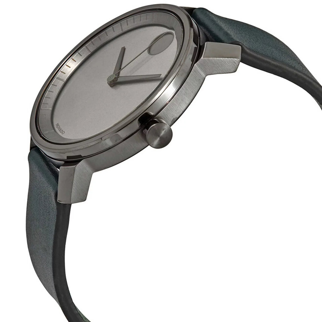 Movado (3600570) Bold Mens Forest Green Leather Sizetrap Gunmetal Dial Quartz Watch