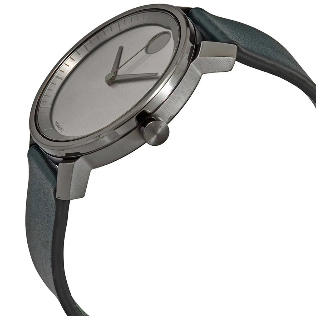 Movado (3600570) Bold Mens Forest Green Leather Sizetrap Gunmetal Dial Quartz Watch