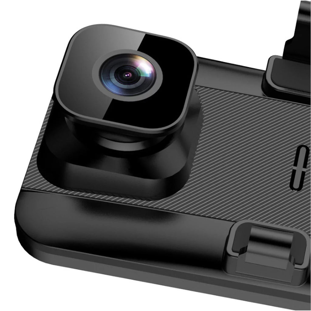 12"Dual Dash Cam GPSize Car Rear View Mirror Camera DVR Video Recorder Night Kits