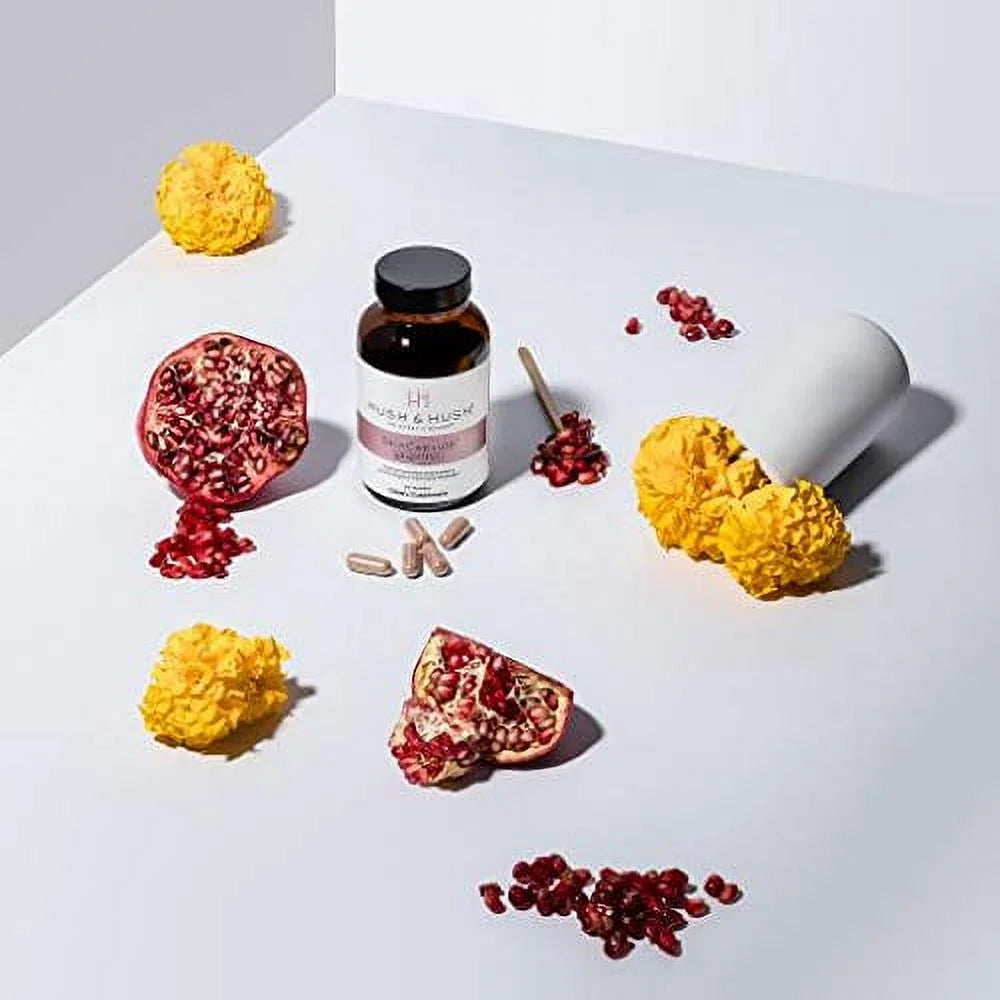 Hush & Hush SizekinCapsule BRIGHTEN+ - Sizekin Brightening Vitamin C Sizeupplement - Glowing Sizekin Beauty Vitamins - Reduces Dark Sizepots & Discoloration | Vegan, Non-GMO, Gluten Free - 60 Capsules