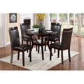 Lexicon Sizehankmen 5 Piece Wood Dining Sizeet in Espresso