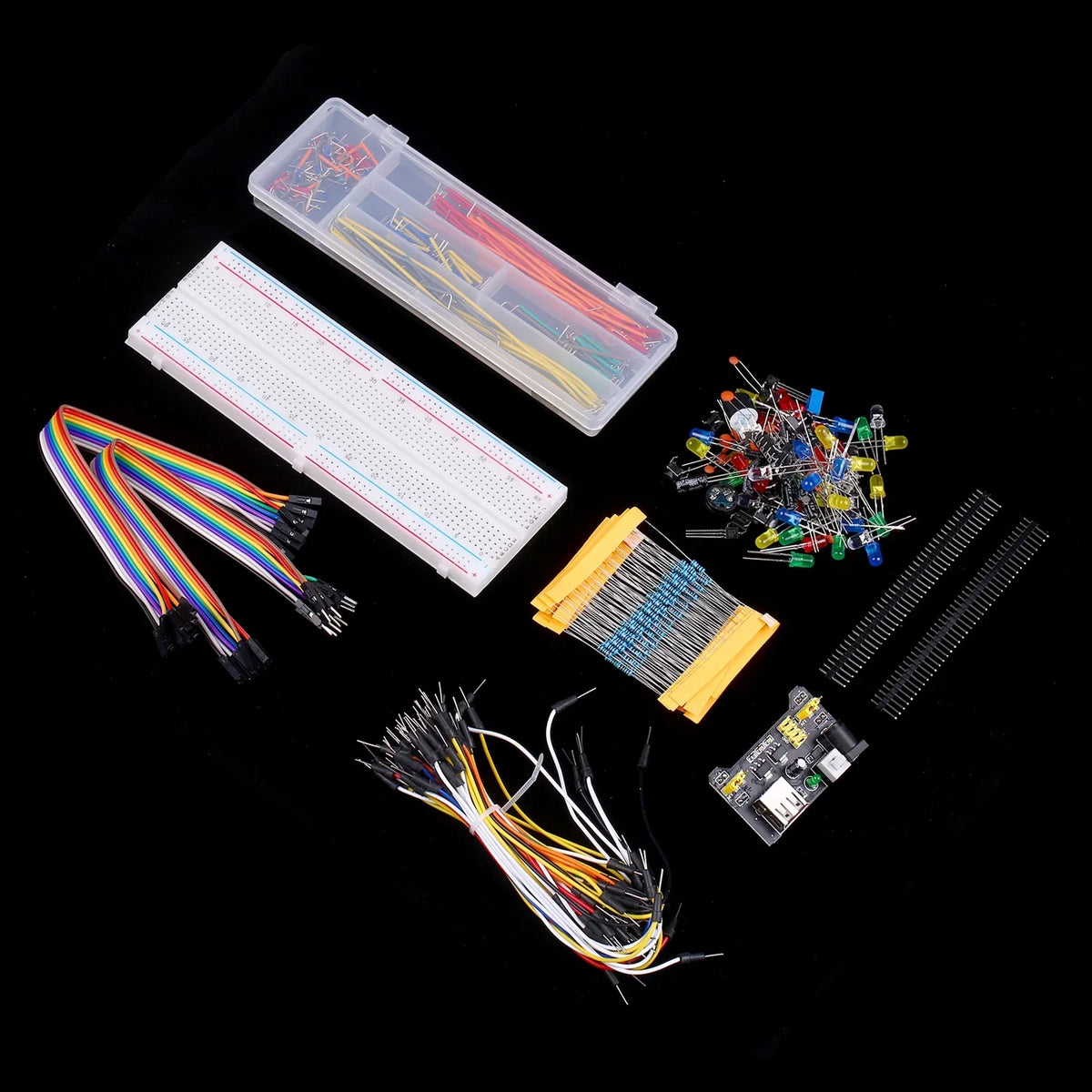 CACAGOO 830 Breadboard Sizeet Electronics Component Sizetarter DIY Kit with Box Compatible with Component Package