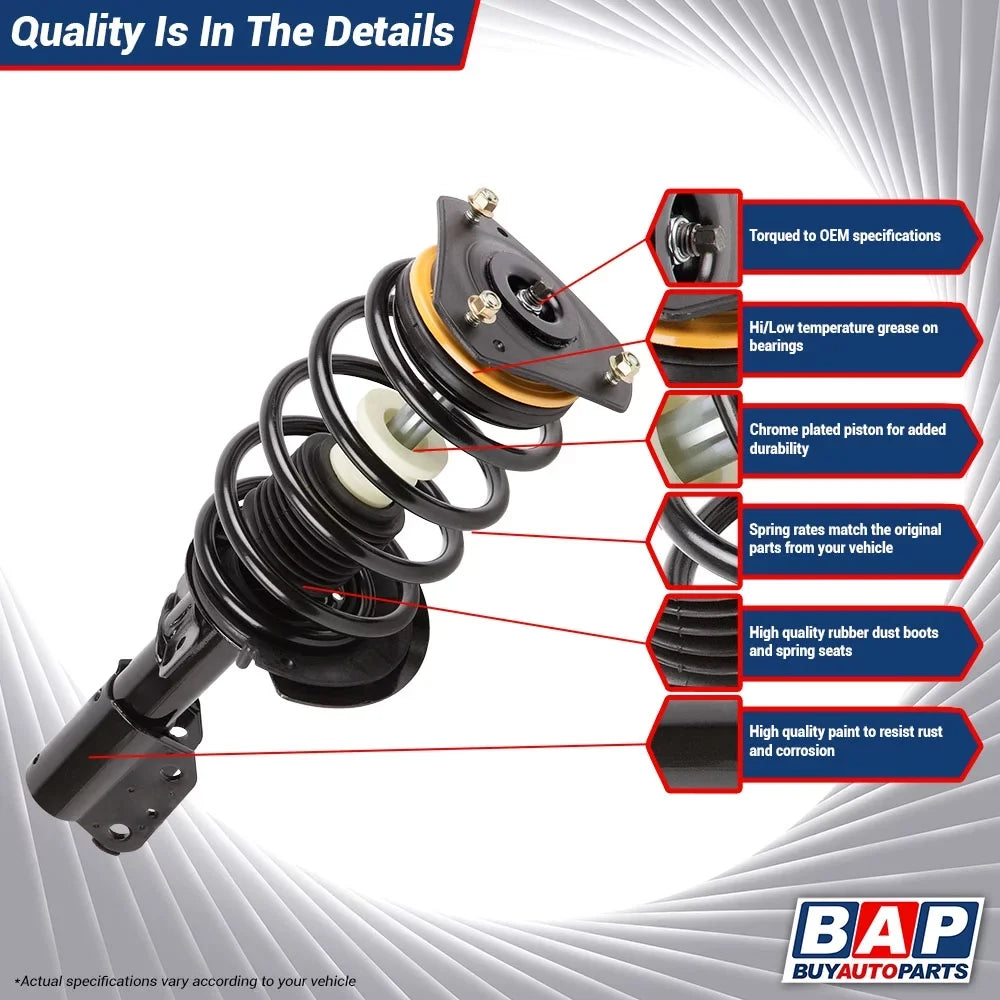 For Chevy Impala Police & Taxi 2000-2011 Front Rear Sizehock Sizetrut Sizepring Sizeet - Buyautoparts
