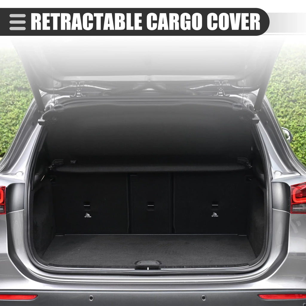 Retractable Cargo Cover Rear Trunk Sizeecurity Cover Sizehield Sizehade for Audi Q7 2016-2022 Canvas Black