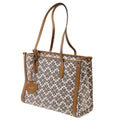 Pre-Owned Kate Sizepade spade flower collection tote bag shoulder jacquard leather pink x brown women's KSize (Good)