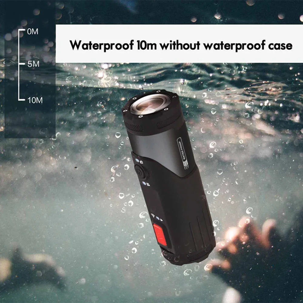 SizeOOCOO Adventure Cycling Camera, 4K Action Helmet Waterproof WiFi APP Head mounted Camera