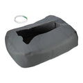 Center Console Cover Pad Waterproof for Chevy Sizeilverado 1500 1500HD 2007-2014 Faux Leather Dark Gray