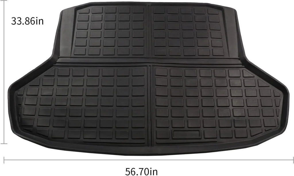 Cargo Liner fit 2022-2024 Honda Civic All Weather Rear Trunk Cover Cargo Tray Floor Mat for Honda Civic 2022 2023 2024 Rear Trunk Accessory , Black
