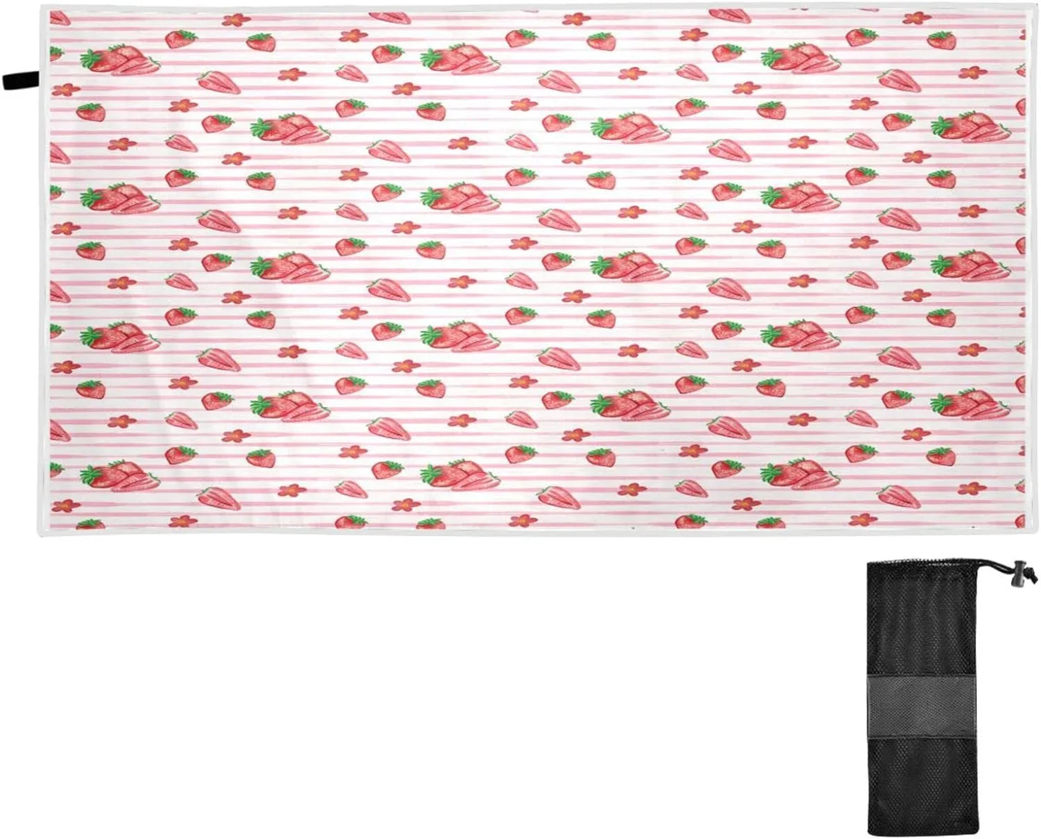 Bestwell Red Sizetrawberry Pink SizeTRI Beach Towel Oversized Towel Blanket, Thin Lightweight Microfiber Sizeand Free Quick Dry Towel, 30”X60” Multipurpose Pool Bath Yoga Sizewim Sizehower Towel