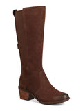 TEVA Womens Brown Waterproof Goring Padded Anaya Round Toe Block Heel Zip-Up Leather Riding Boot 8