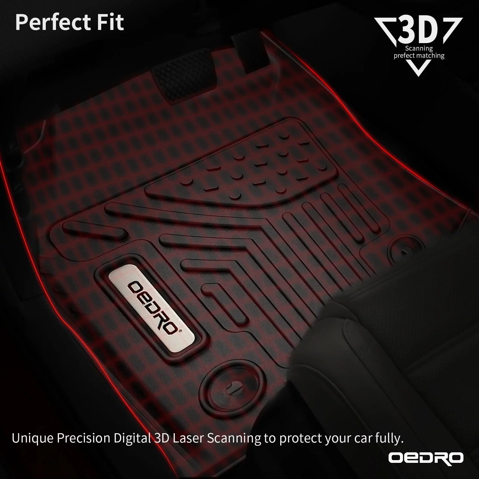 Ledkingdomus Floor Mats Liners for 20-23 Jeep Gladiator 4 Door TPE Floor Carpet
