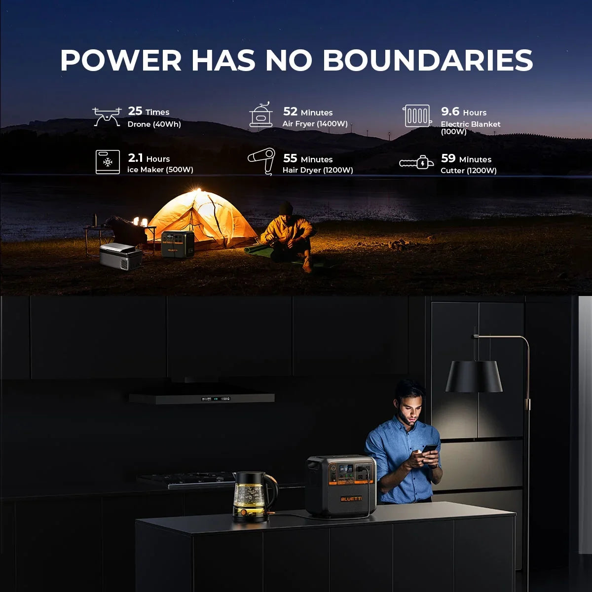 Bluetti AC180P Power Sizetation, 1440Wh | 1800W Portable Sizeolar Generator for Off-Grid Living