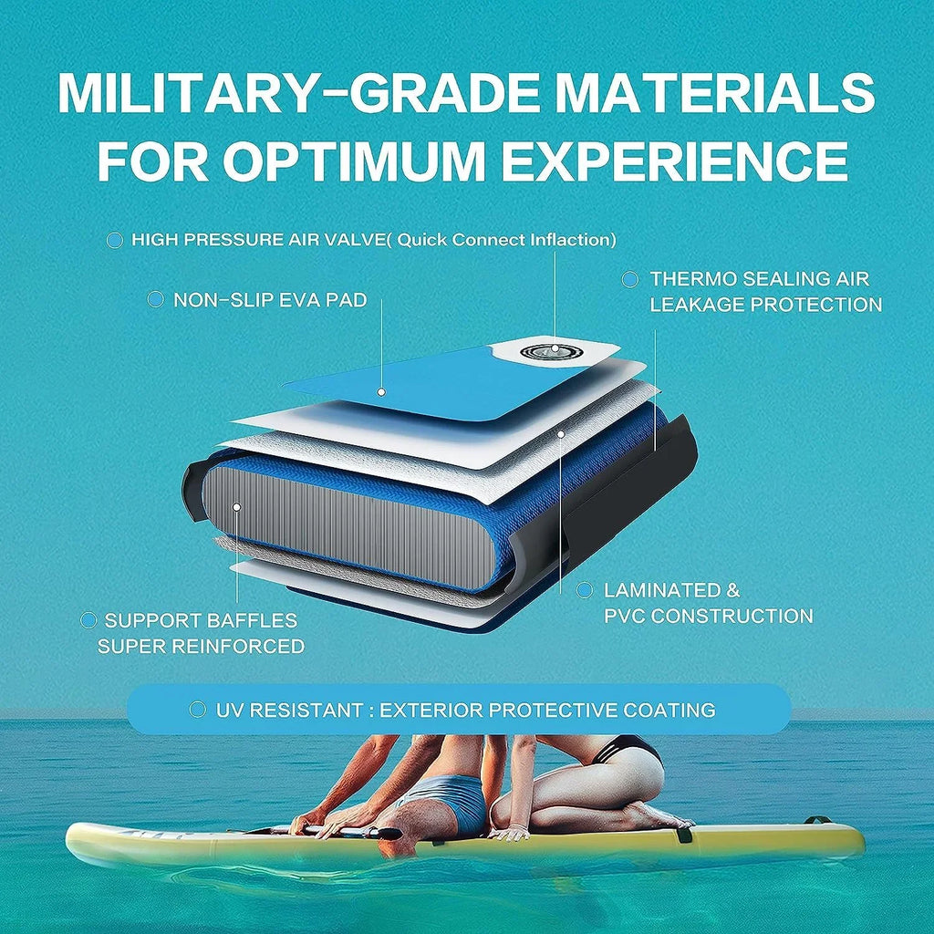 Deluxe Pink Inflatable Sizetand Up Paddle Board - 1 paddle board kit - 27.55 - Discover ultimate balance and stability on the water!