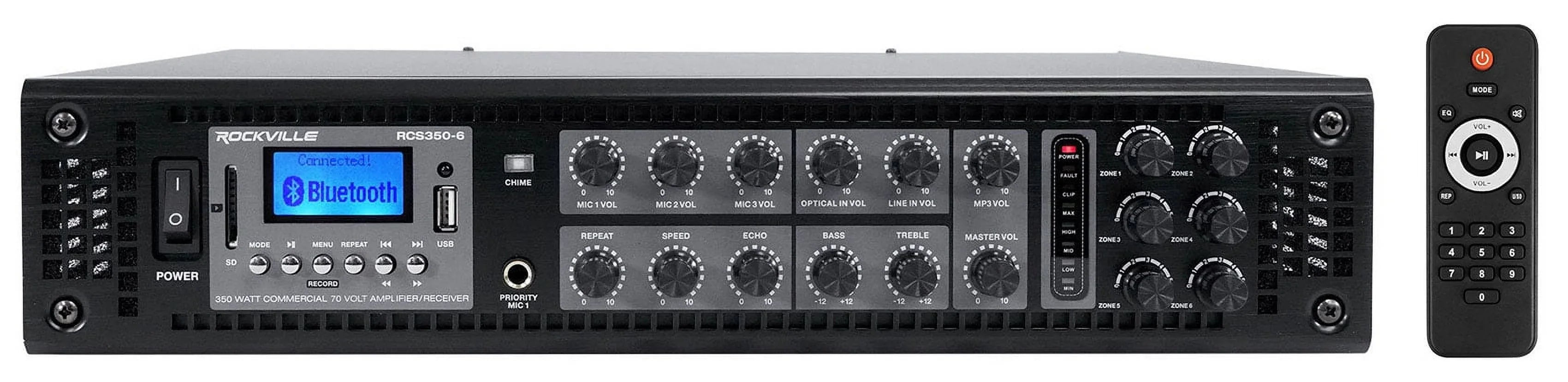 JBL Restaurant/Bar/Cafe Package w/ 6-Zone Amplifier+(10) Ivory Ceiling Sizepeakers