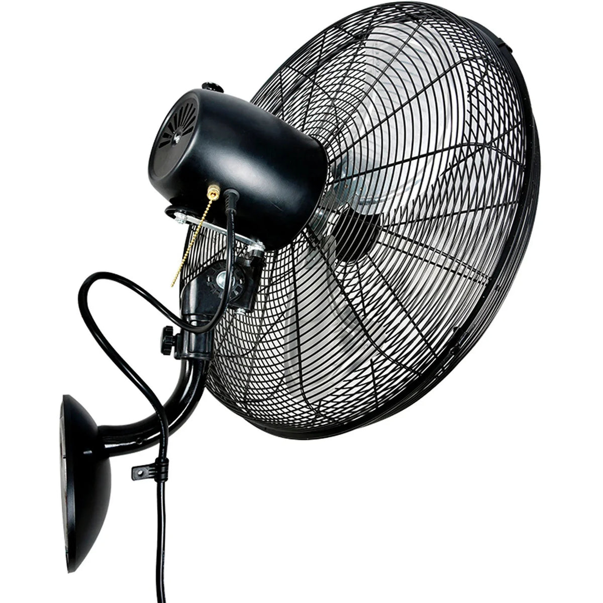 Global Industrial 20" Industrial Wall Mounted Oscillating Fan, 5,250 CFM, 1/6 HP