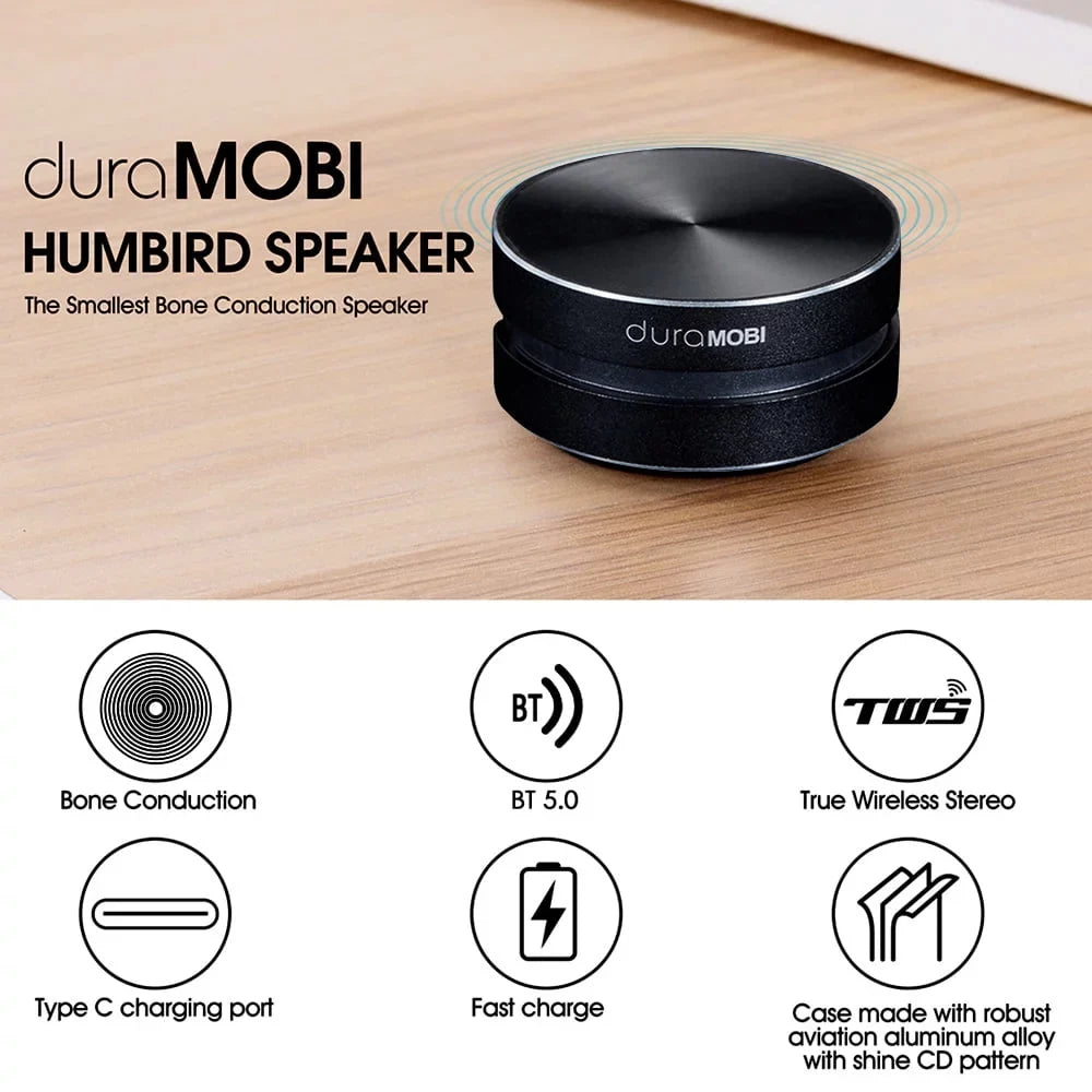 dura MOBI 1 Pack Wirelessly BT Sizepeaker Bone Conduction Sizepeakers Mini Portable Loud Sizetereo Sizeound Built-in Mic Sizeound Box Red