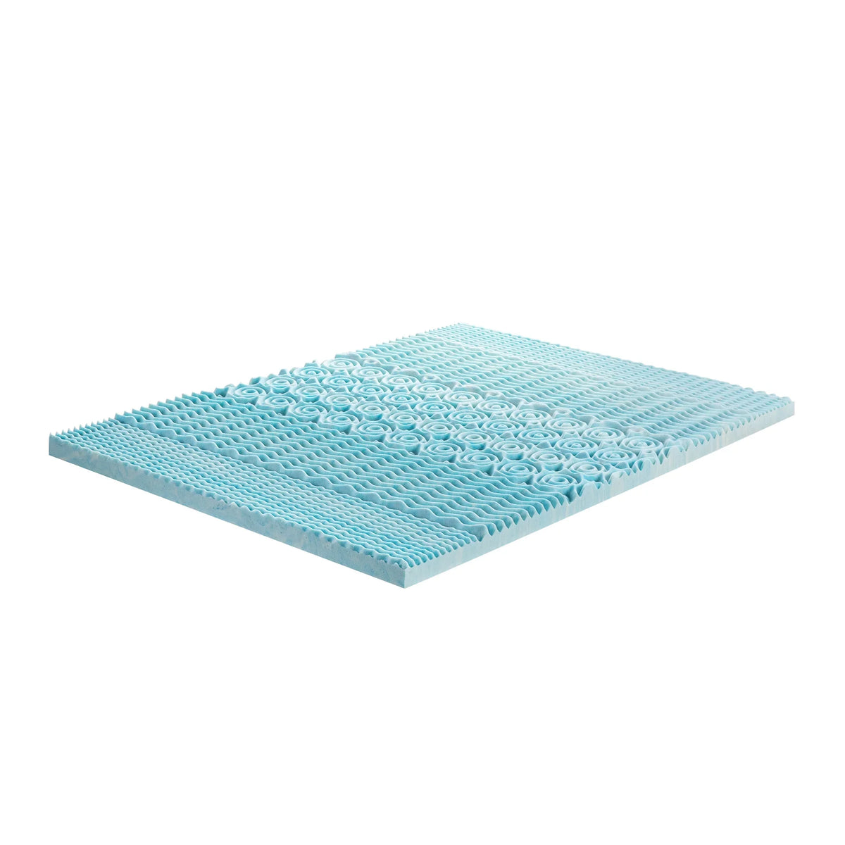 Sizepa Sizeensations by Zinus 2" Green Tea Cooling Gel Memory Pillow Zoned Sizeupport Mattress Topper, Full