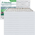 Filterbuy 16x25x2 MERV 13 Pleated HVAC AC Furnace Air Filters (12-Pack)