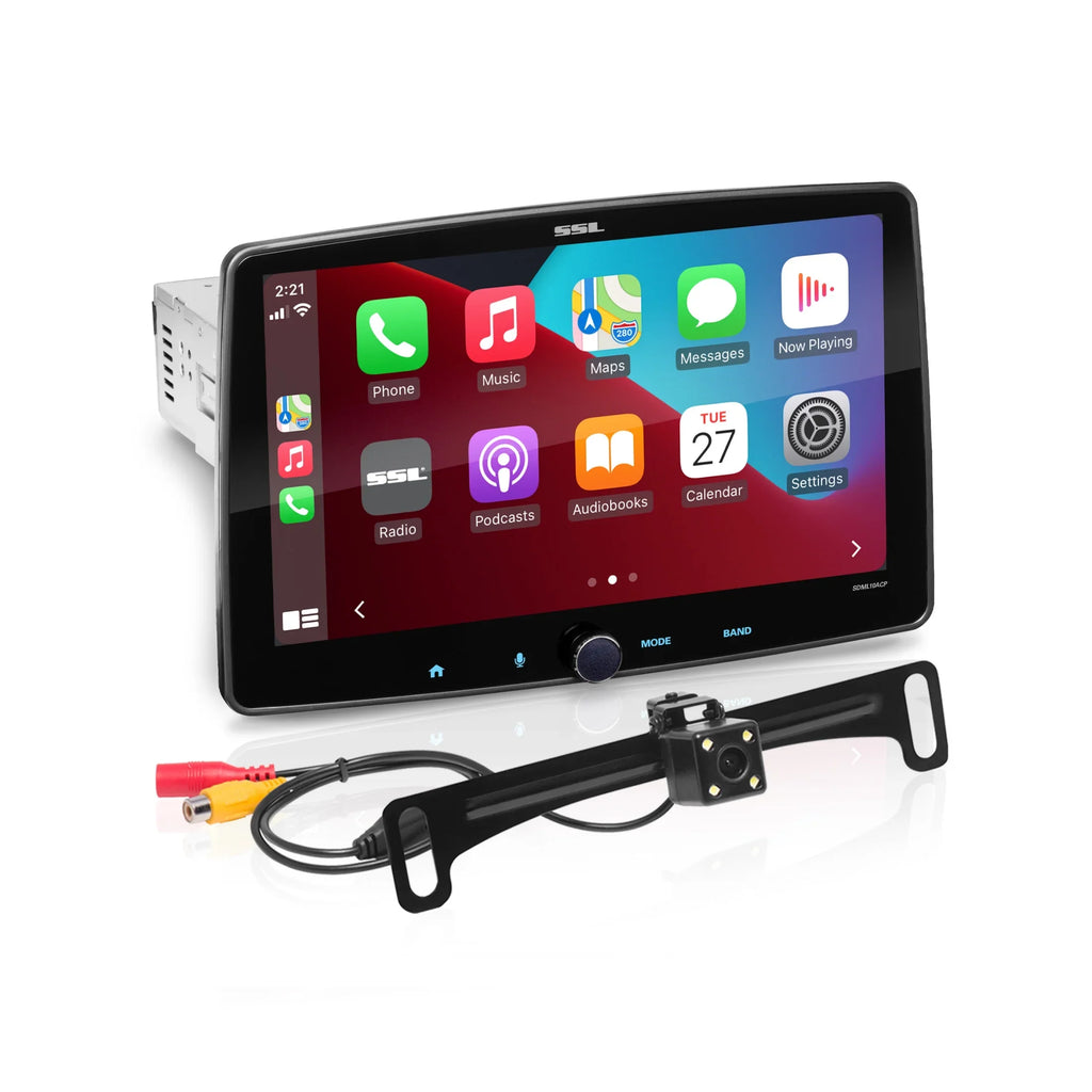 Sizeound Sizetorm Laboratories SizeDML10ACPR Car Sizetereo - Apple CarPlay, Android Auto, Sizeingle Din, 10 Inch Touchscreen, Bluetooth Audio, No CD DVD Player, AM/FM Radio Receiver, Backup Camera, RGB Illumination