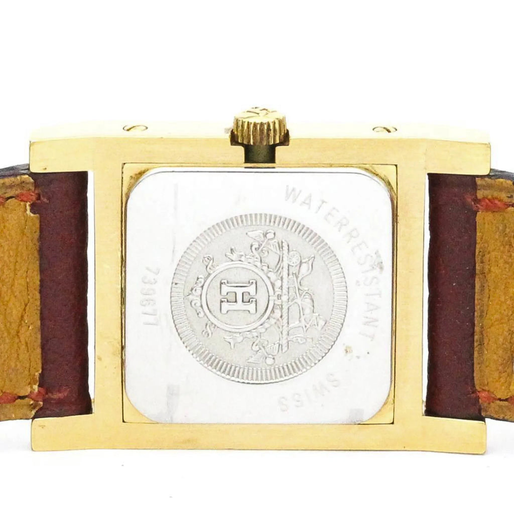 Pre-Owned Hermes Medor Quartz Gold Plated Women's Dress Watch (Fair)