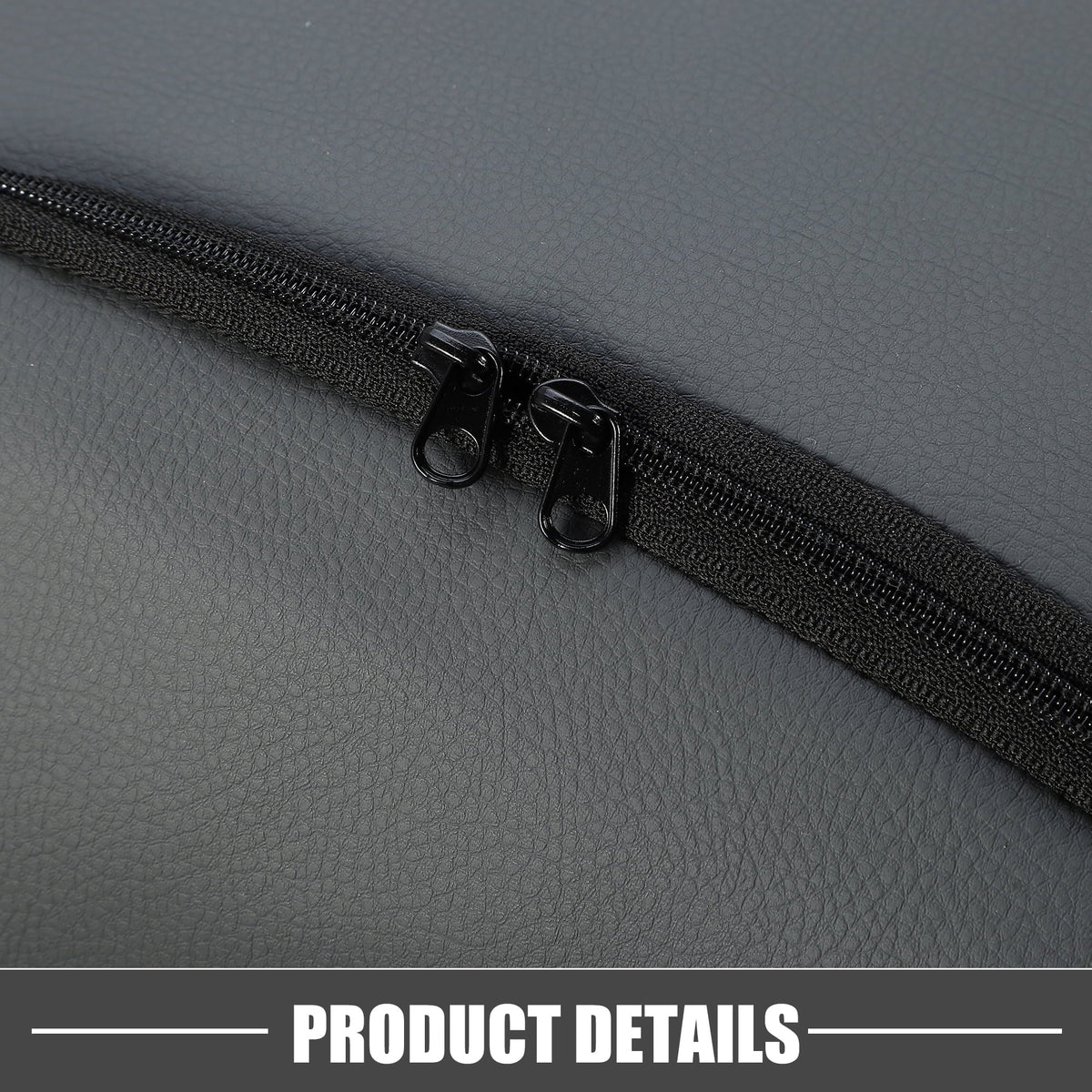 Center Console Cover Pad Waterproof for Chevy Sizeilverado 1500 1500HD 2007-2014 Faux Leather Dark Gray