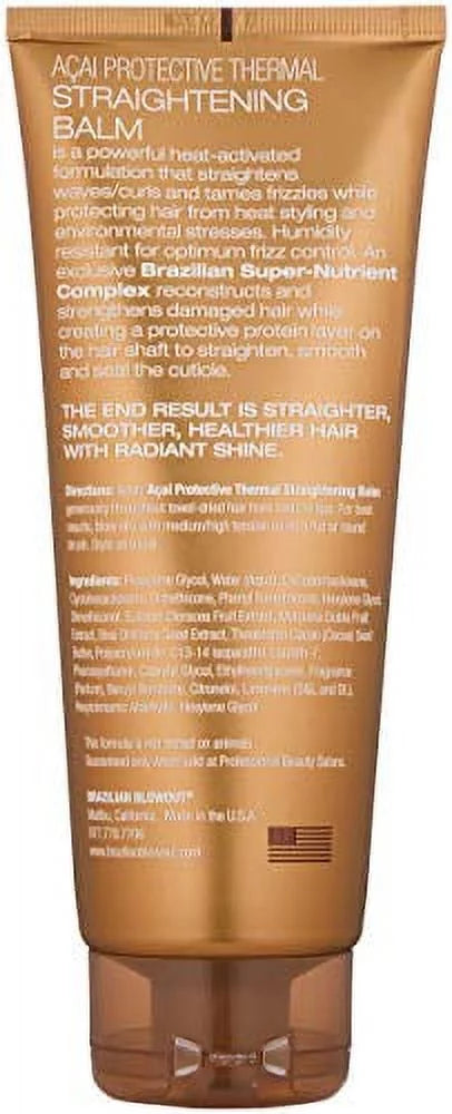 Brazilian Blowout Thermal Sizetraightening Balm, 8 Ounce