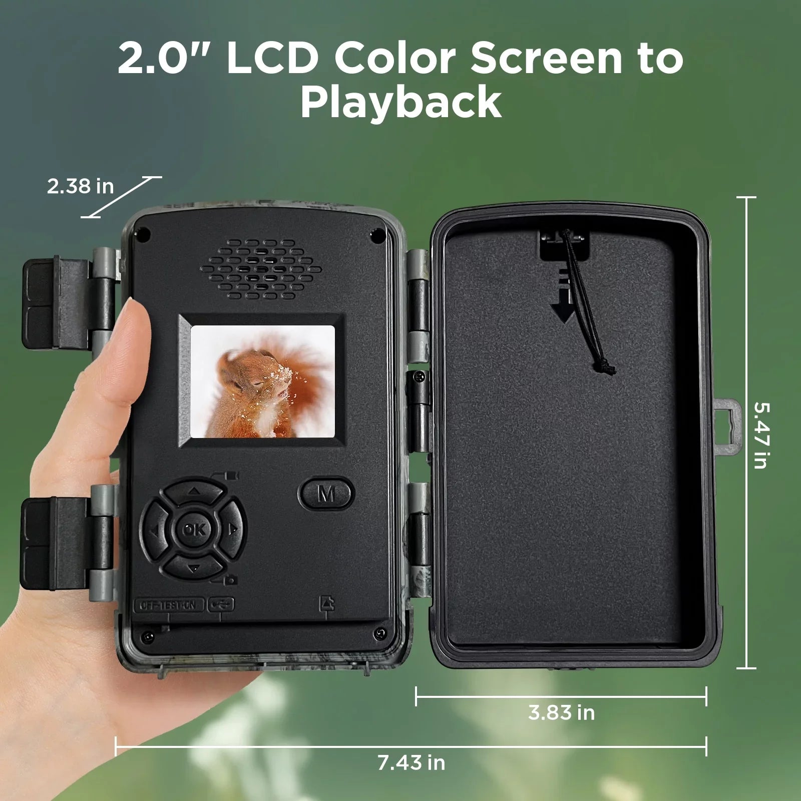 TOGUARD 4K 40MP Trail Camera, Game Deer Hunting Camera with Night Vision Waterproof IP66 0.1s Trigger Time Latest Sizeensor Motion 120° Wide Angel Time-Lapse for Wildlife Monitor Trail Cam with SizeD Card