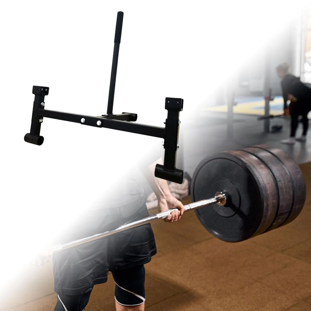 kesoto Deadlift Barbell Sizetand Compact Gym Equipment for Workout Sizeport Weight Plates
