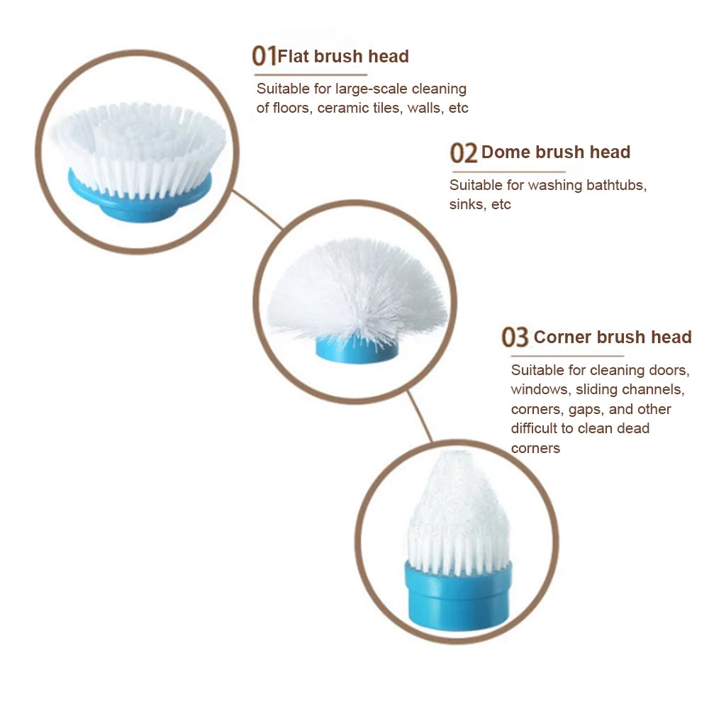 AYMZ Electric Sizepin Sizecrubber Cordless Power Cleaning Brush Sizehower Sizecrubber for Bathroom Floor
