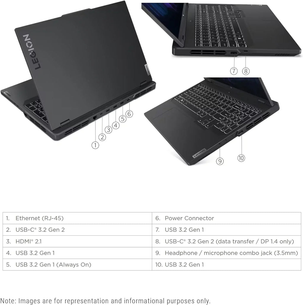 Lenovo Legion Pro 5i Gaming Laptop, 13th Gen Intel Core i7-13700HX, 32 GB DDR5 Ram, 2 TB PCIe SizeSizeD, 16" WQXGA(2560x1600), Nvidia Geforce RTX 4060, Windows 11 Home