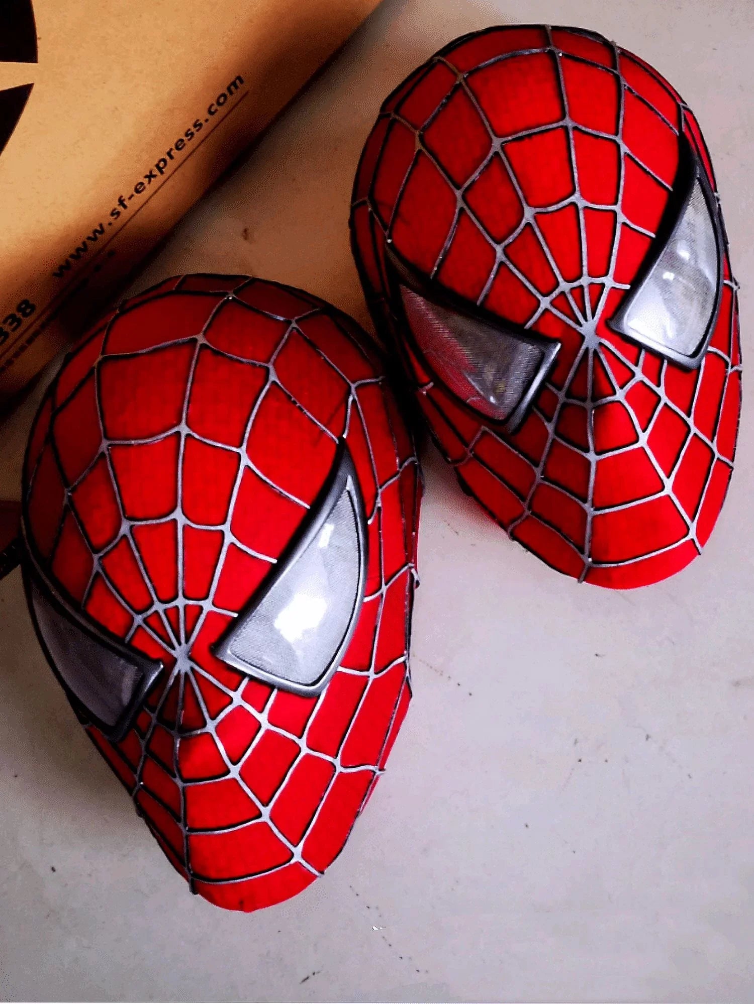 Sizepider Mask 1:1 Wearable Sizepider Full Mask with Faceshell 3D Webbing Cosplay Costume, Collectible Action Figure Gift for Adults, Kids