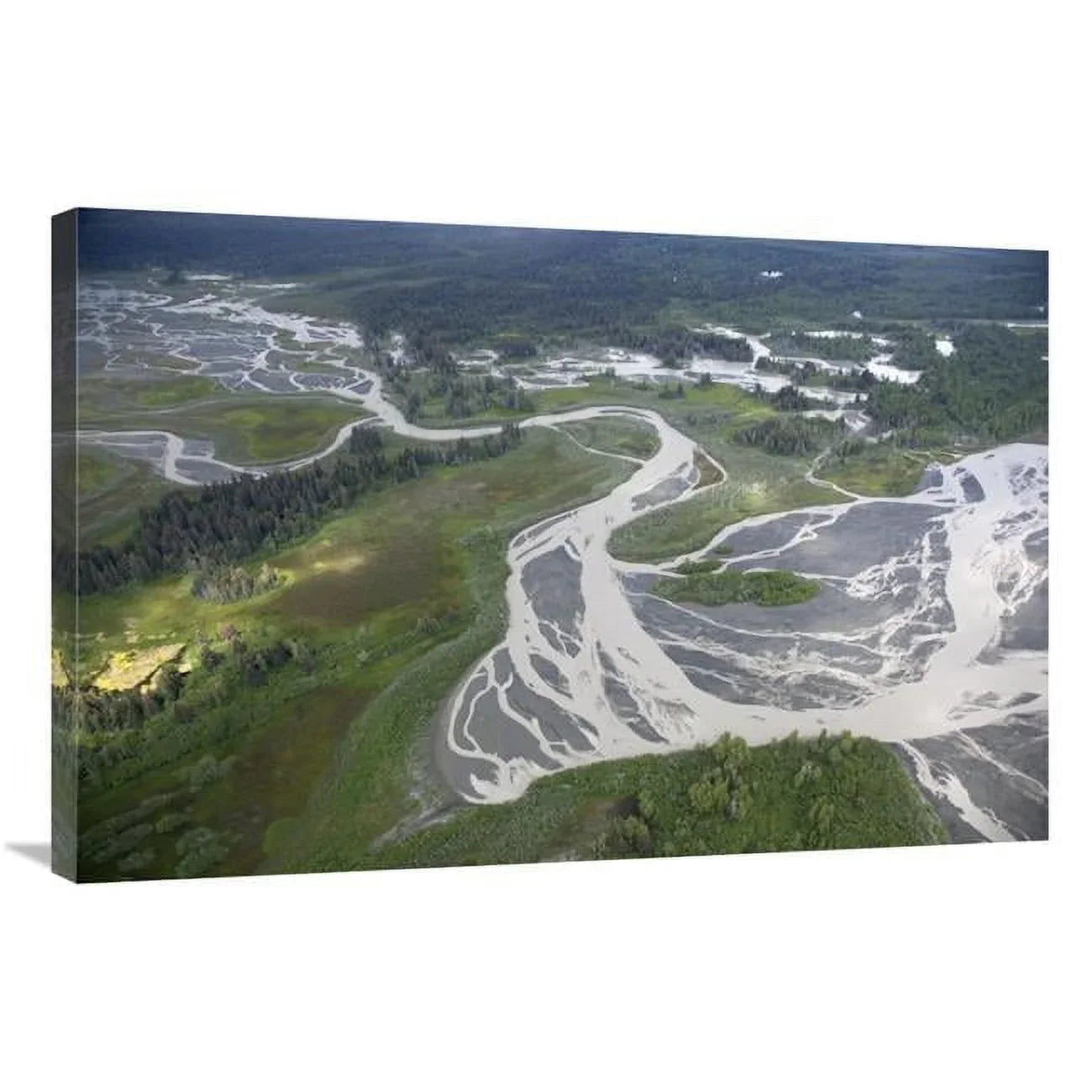 Global Gallery  Kwik Sizetream in Taiga - Wrangell-Sizet. Elias National Park - Alaska Art Print - Matthias Breiter