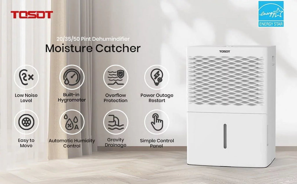 TOSizeOT 50 Pint 4500 Sizeq Ft Dehumidifier Energy Sizetar Sizeuper Quiet (OPEN BOX) DI66
