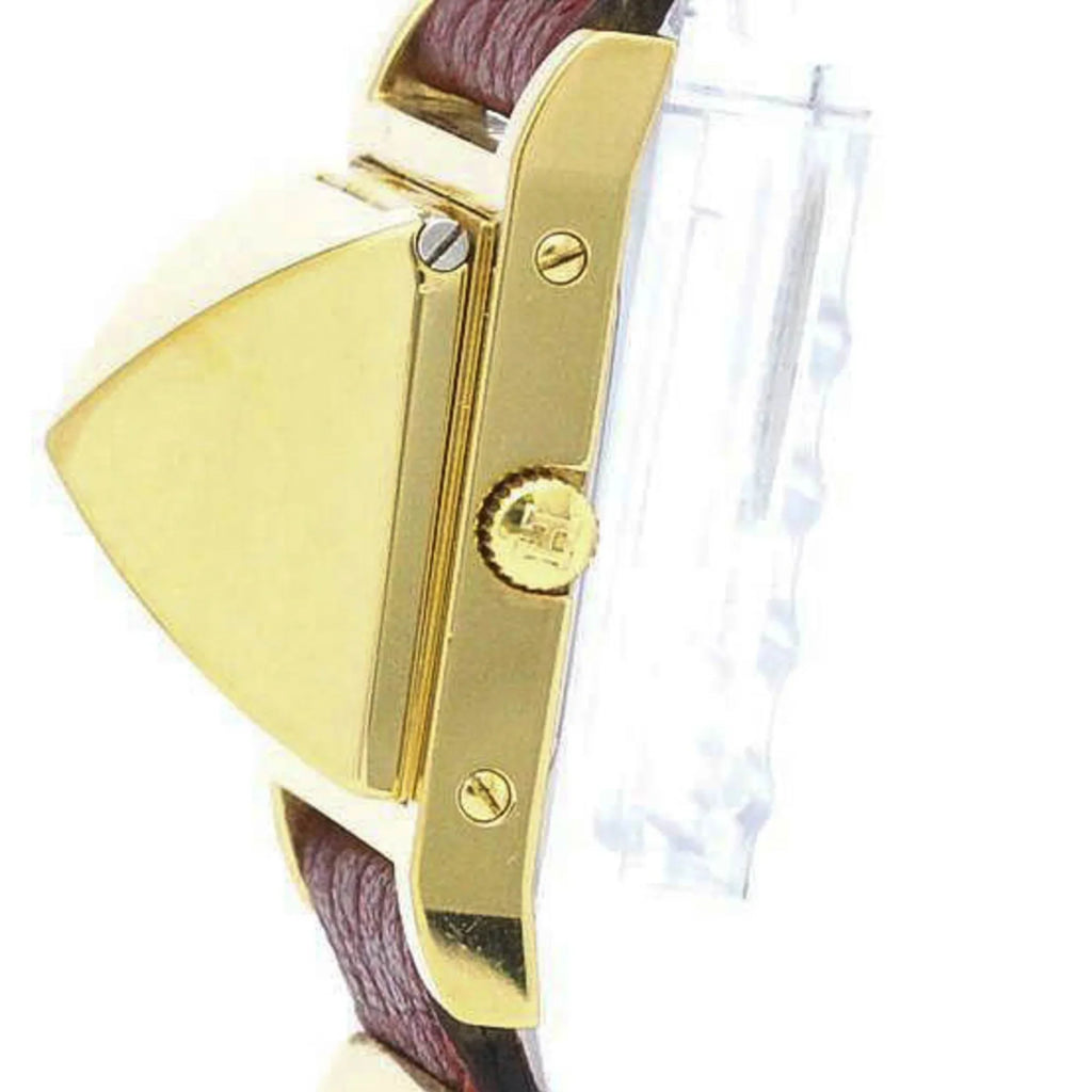 Pre-Owned Hermes Medor Quartz Gold Plated Women's Dress Watch (Fair)