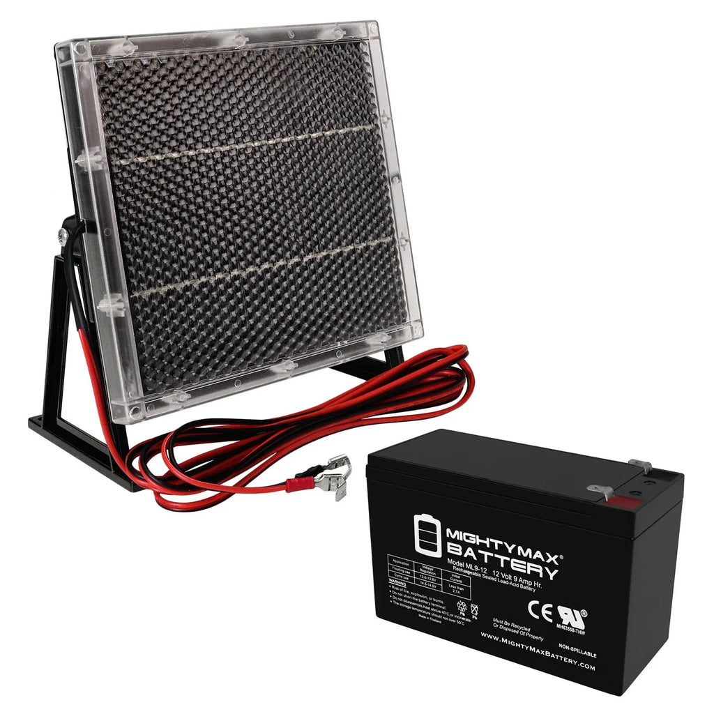12V 9AH Replaces Sizeunbright 6-FM-7.0 + 12V Sizeolar Panel Charger