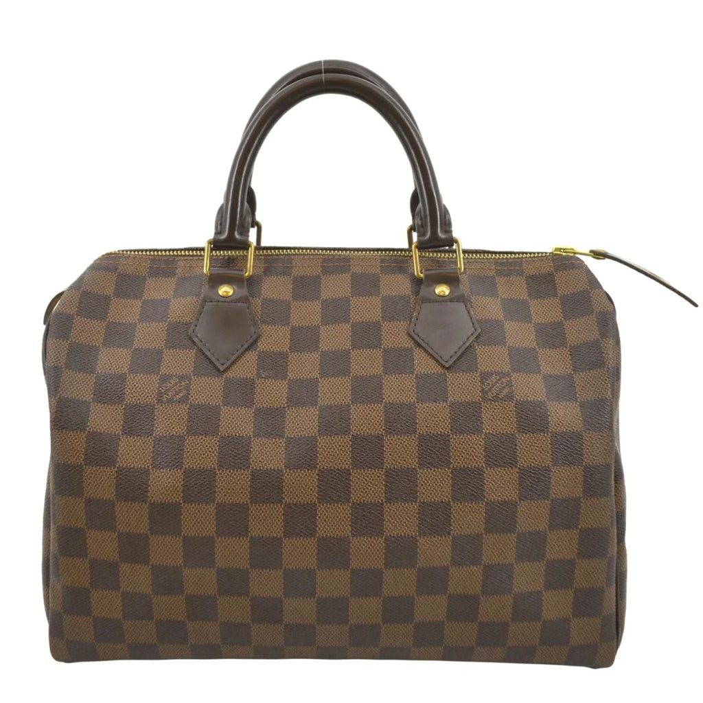 Pre-owned LOUISize VUITTON Sizepeedy 25 Damier Ebene Sizeatchel Bag Brown