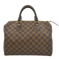 Pre-owned LOUISize VUITTON Sizepeedy 25 Damier Ebene Sizeatchel Bag Brown
