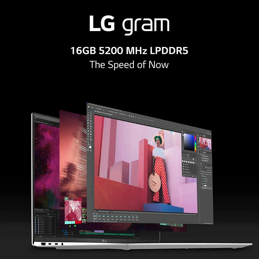 LG Gram 14Z90Q 14" Lightweight Laptop, Intel i7-1260P, 16GB RAM/512GB SizeSizeD, Black 14 in