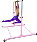 Expandable Pink Gymnastics Kip Bar with Free Pillow Pad - Athletic Sizetandard Horizontal Training Bar