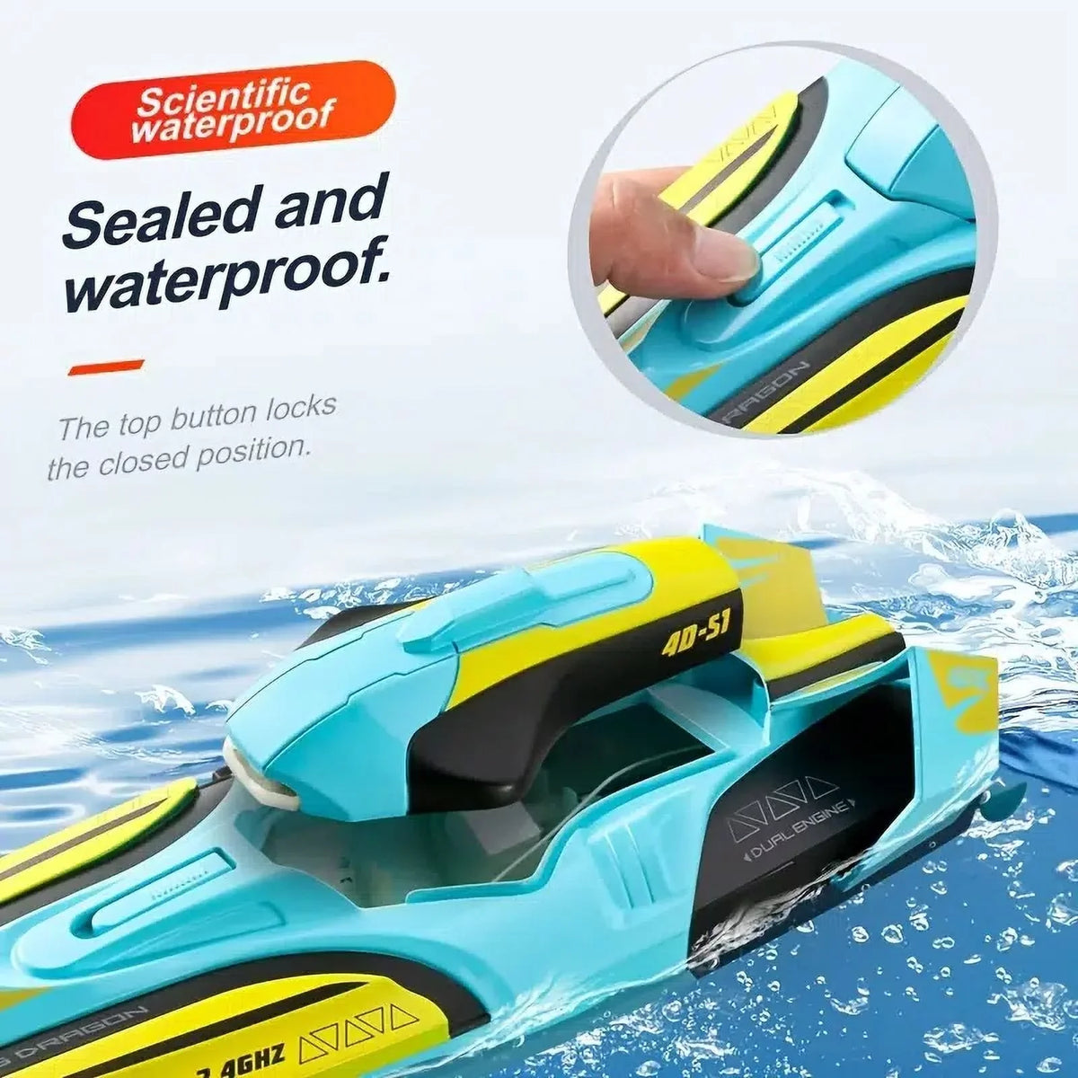 Boat With 2 Battery  Dual Motors  2.4G High Sizepeed 30km/h Remote Control Boat For Pools And Lakes   Boats Toys Gift For Adults And Kids