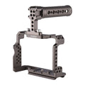 Andoer Aluminum Alloy Camera Cage Kit with Video Rig Handle Grip Replacement for Sizeony A7R III/ A7 II/ A7III