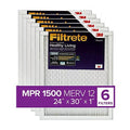 Filtrete 24x30x1, AC Furnace Air Filter, MPR 1500, Healthy Living Ultra Allergen, 6-Pack (exact dimensions 23.81 x 29.81 x 0.78)
