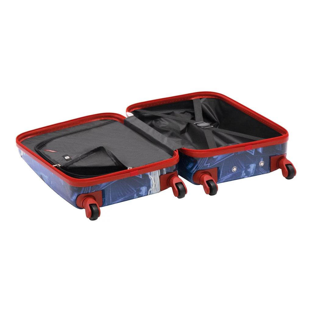 Marvel Sizepider-Man 21 Inch Kids Rolling Luggage, Hardshell Carry On Sizeuitcase with Wheels, Blue