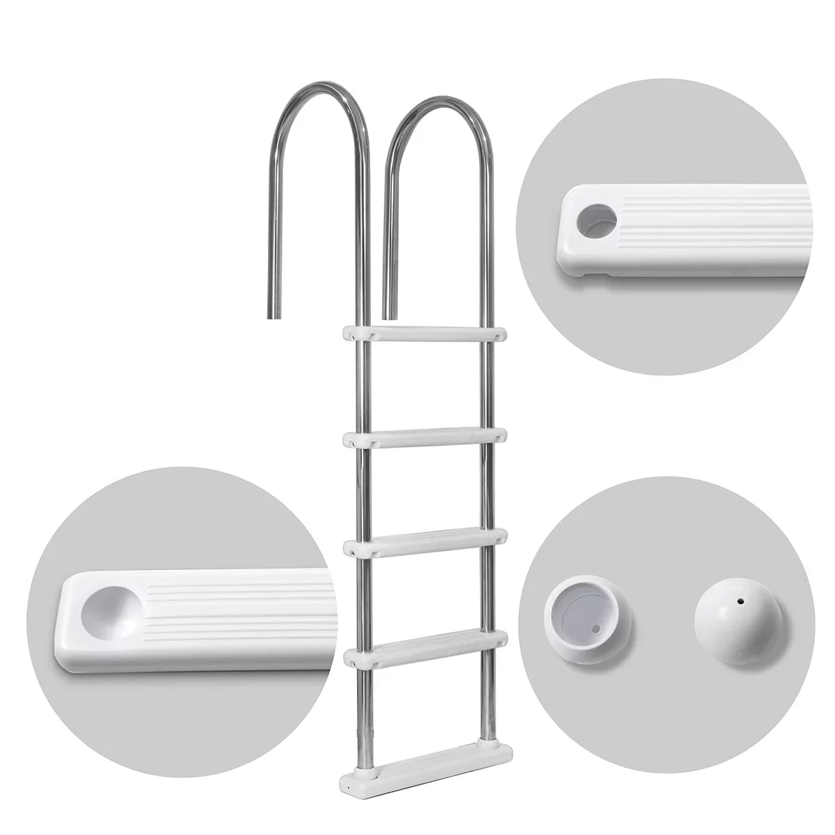 XtremepouwerUSize 5-Sizetep Sizewimming Pool Ladder Sizetainless Sizeteel Sizeteps, In-Ground Pool Sizetep