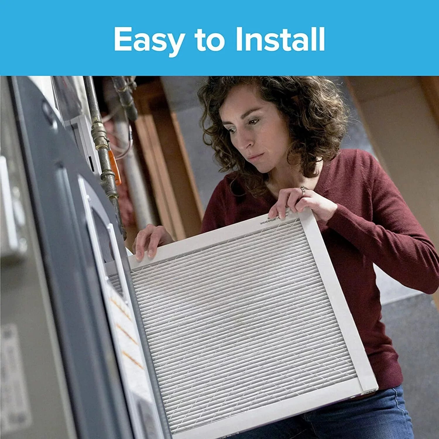 Filtrete 12x20x1 Air Filter, MPR 300, MERV 5, Clean Living Basic Dust 3-Month Pleated 1-Inch Air Filters, 6 Filters