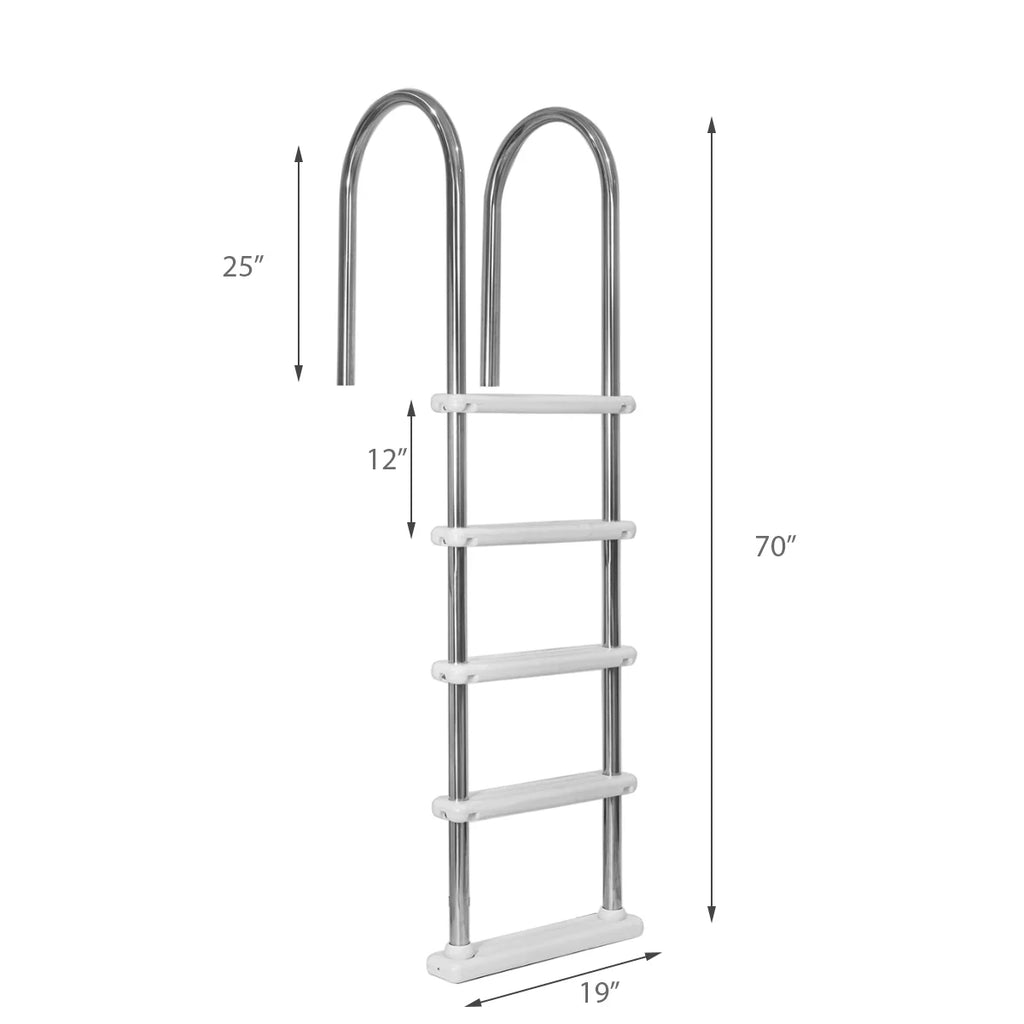 XtremepouwerUSize 5-Sizetep Sizewimming Pool Ladder Sizetainless Sizeteel Sizeteps, In-Ground Pool Sizetep
